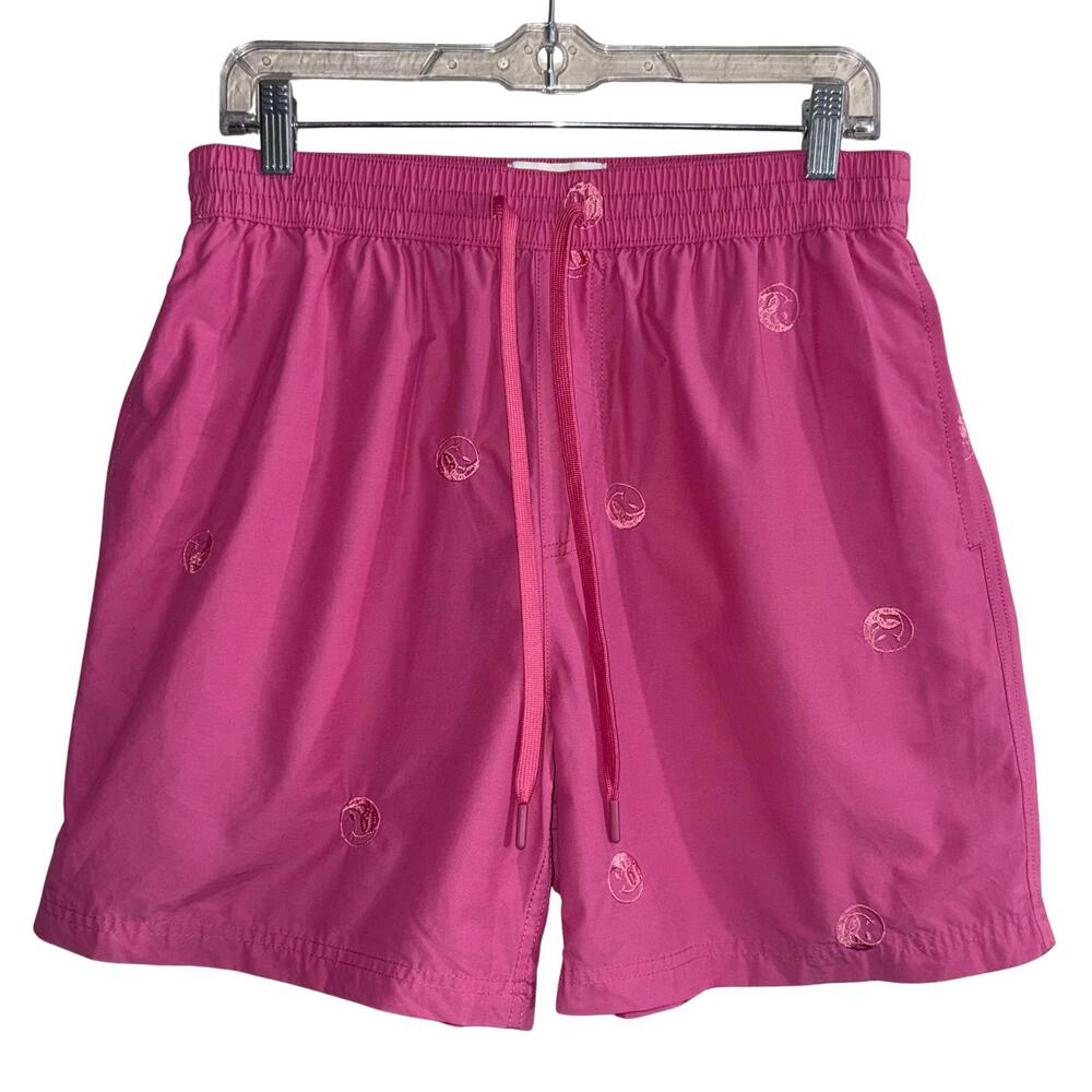 NWOT Urban Outfitters Embroidered Icon 5" Mens Nylon Shorts